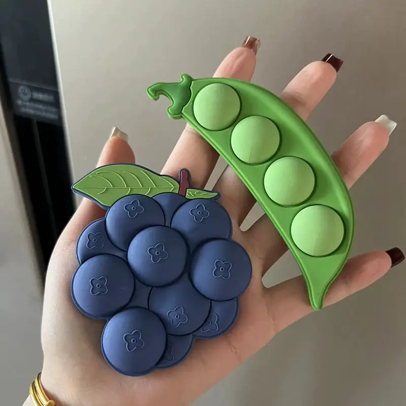 

Милый креативный Магнитный акриловый магнитный холодильник на присоске магнитные магниты наклейки в виде фруктов винограда клейкие заметки мини-холодильник