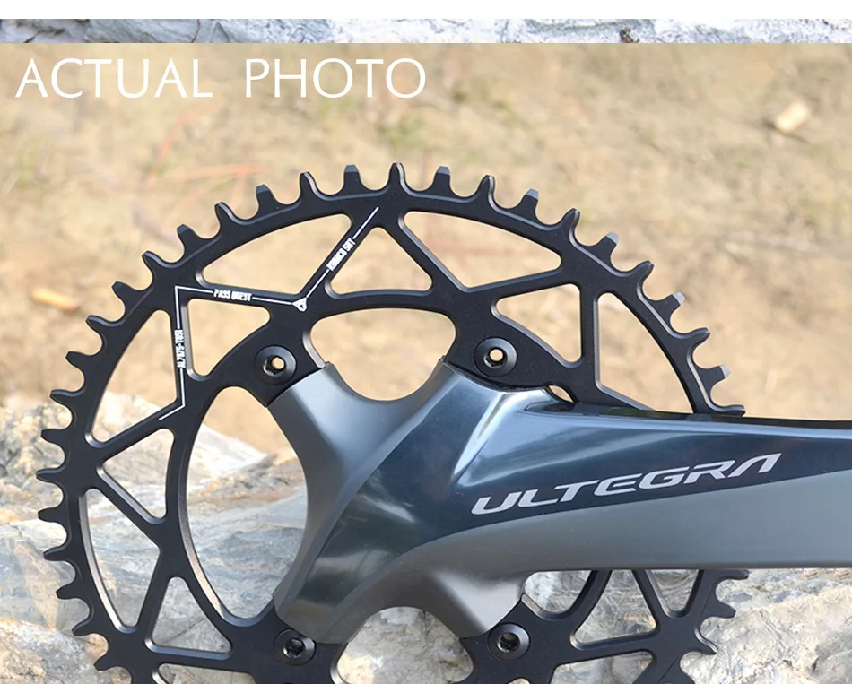 PASS QUEST 120BCD круглая узкая широкая звездочка 36/38/40/42/44/46/48T шоссейный велосипед