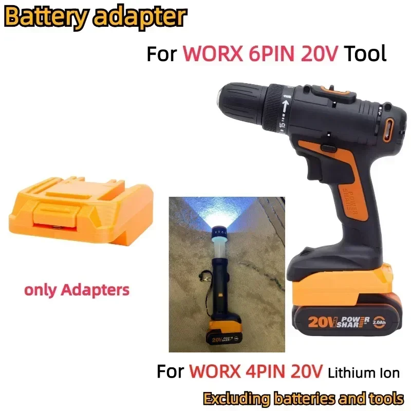 

Адаптер для аккумулятора WORX 4PIN 20V к 6PIN 20V