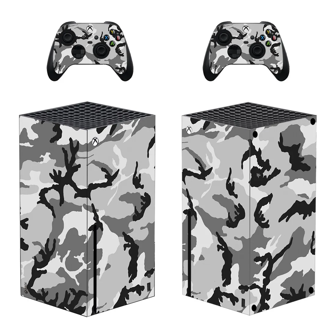 

Camouflage Style Xbox Series X Skin Sticker for Console & 2 Controllers Decal Vinyl Protective Skins Style 1