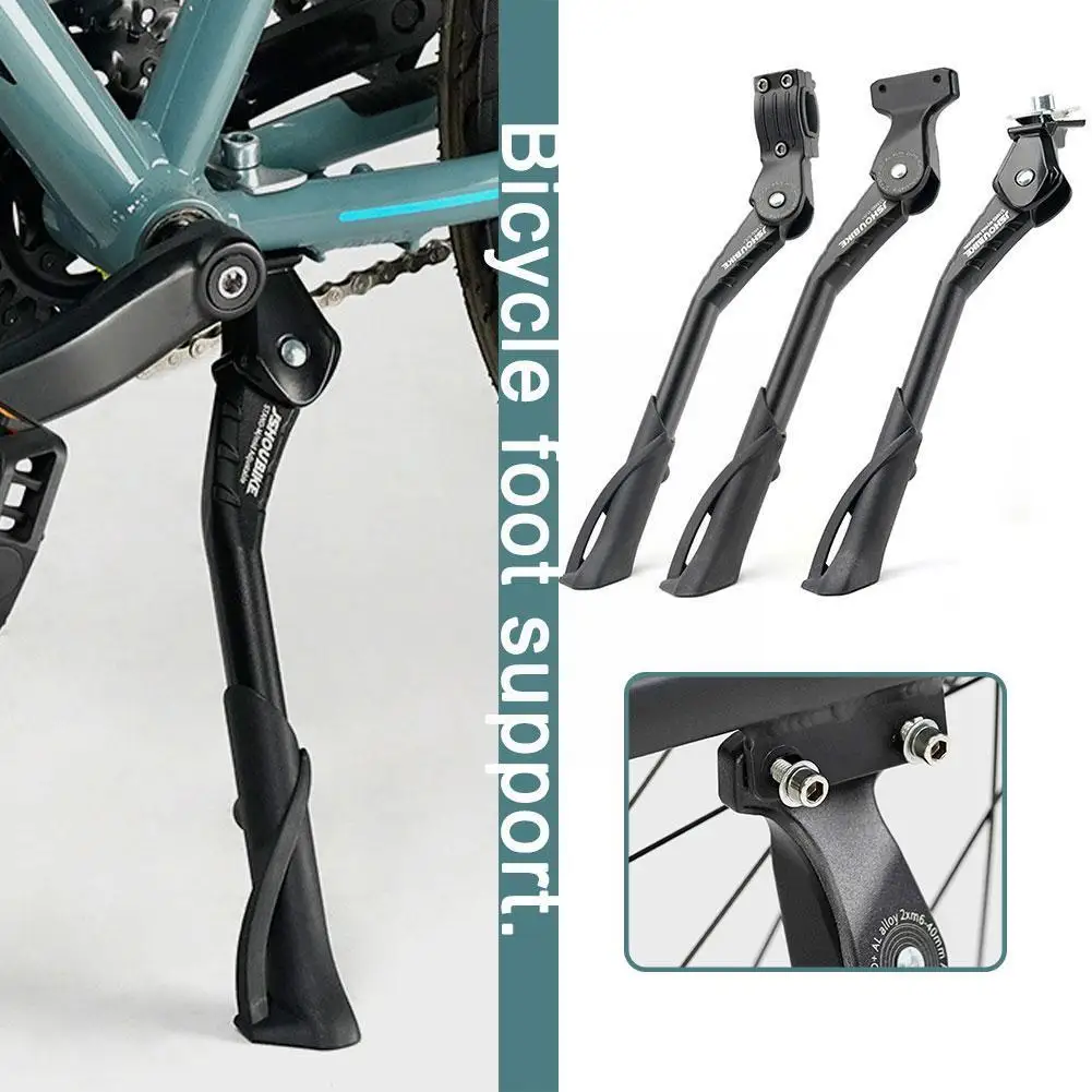 

Aluminum Alloy Bicycle Kickstand MTB/Snow/Folding Parking Footrest Bike Stand Foot Holder Kick Rack Brace Side Supp Foot Su B0W5