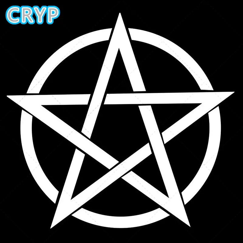 Автомобильная наклейка с пентаграммой звезда супер демон Готическая сатаническая наклейка мотоциклетный шлем багажник гоночный ноутбук виниловая фотография серфинга
