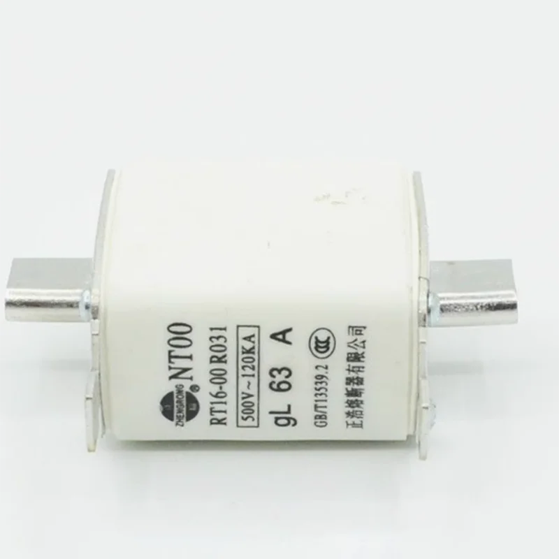 NT00 R031 RT16-00 предохранитель gL100A 80A 63A 50A 500V базовая керамическая трубка