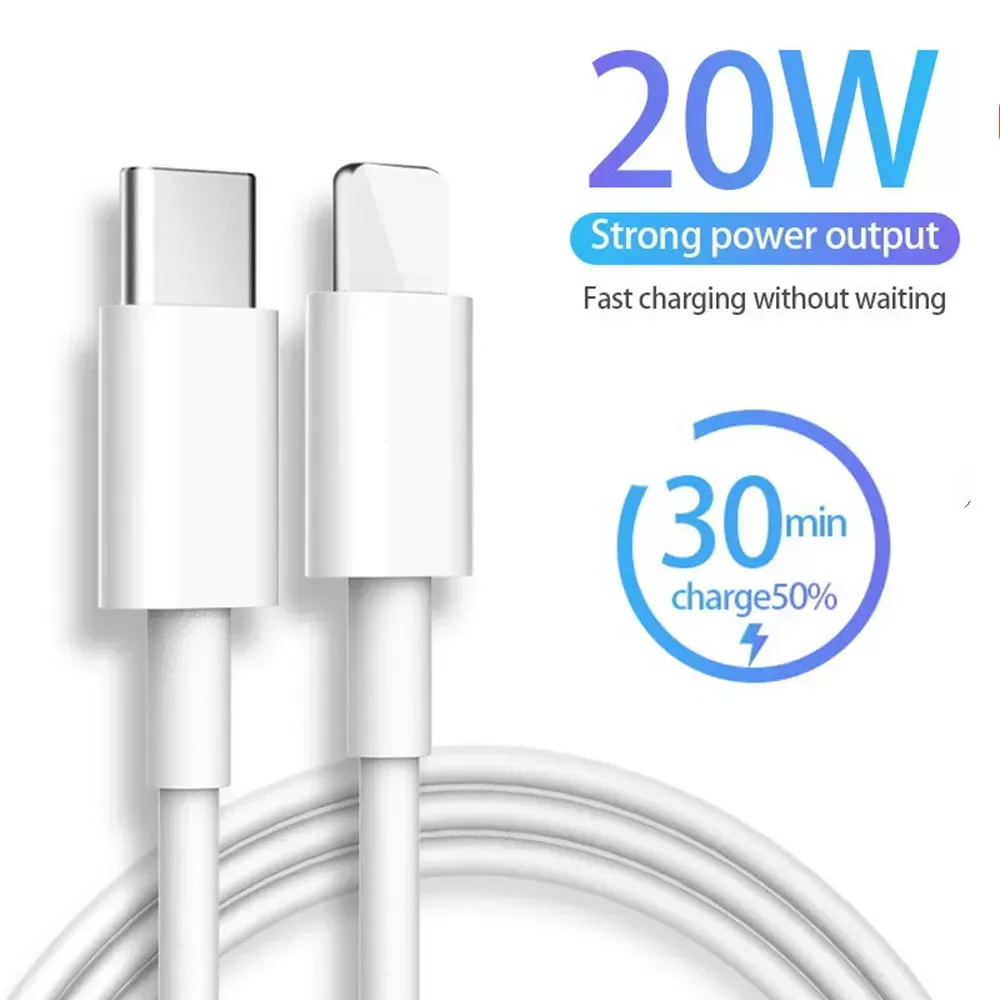 

USB Type C PD Charger Wire 13 12 Pro Max X XR mini Data Line 20W Fast Charging USB C