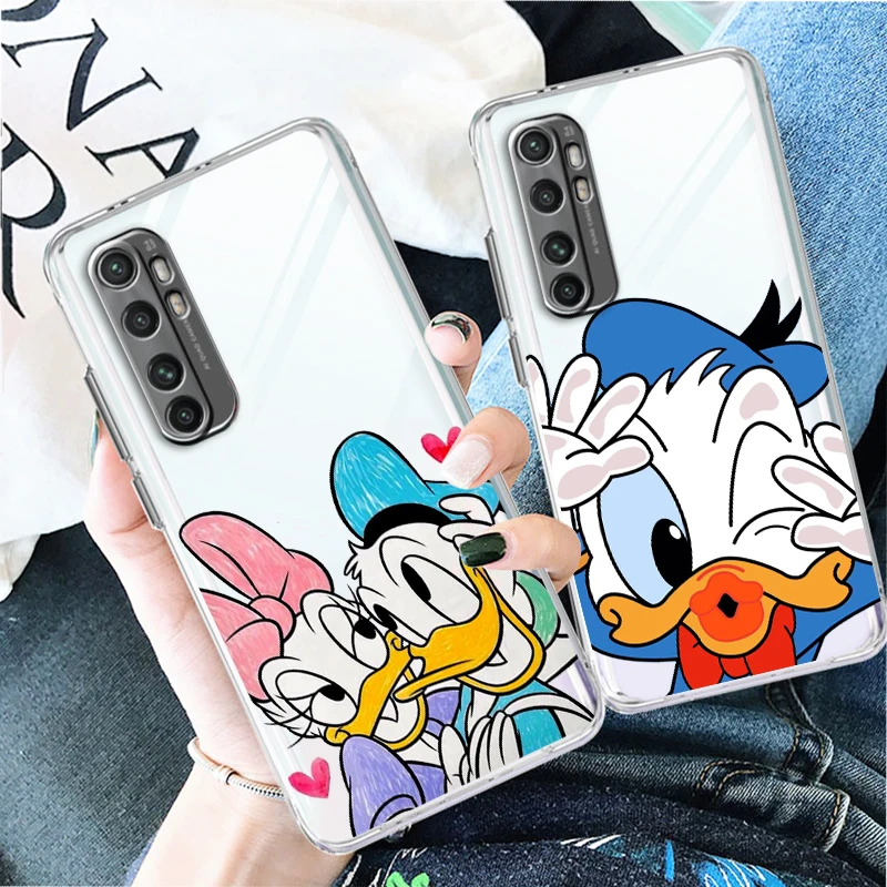 

Disney Donald Duck Cute Phone Case For Xiaomi Mi 12S 12X 12 11 11T 11i 10T 10 Pro Lite Ultra 5G 9T 9SE 8 Transparent Cover