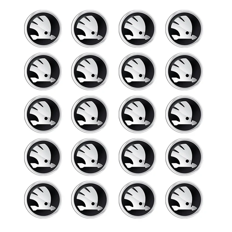 

11 мм 14 мм наклейка с эмблемой ключа автомобиля, наклейка с логотипом ключа авто управления для Skoda Octavia Fabia Rapid Yeti Superb A5 A7 VRS VII Scala