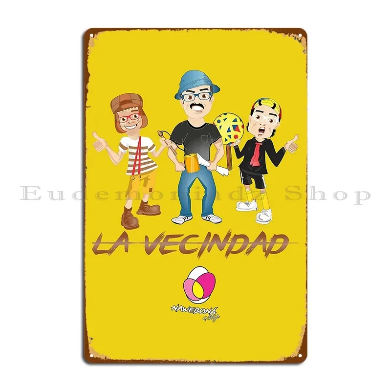 Металлический знак Соседство железный плакат настенная пещера классический