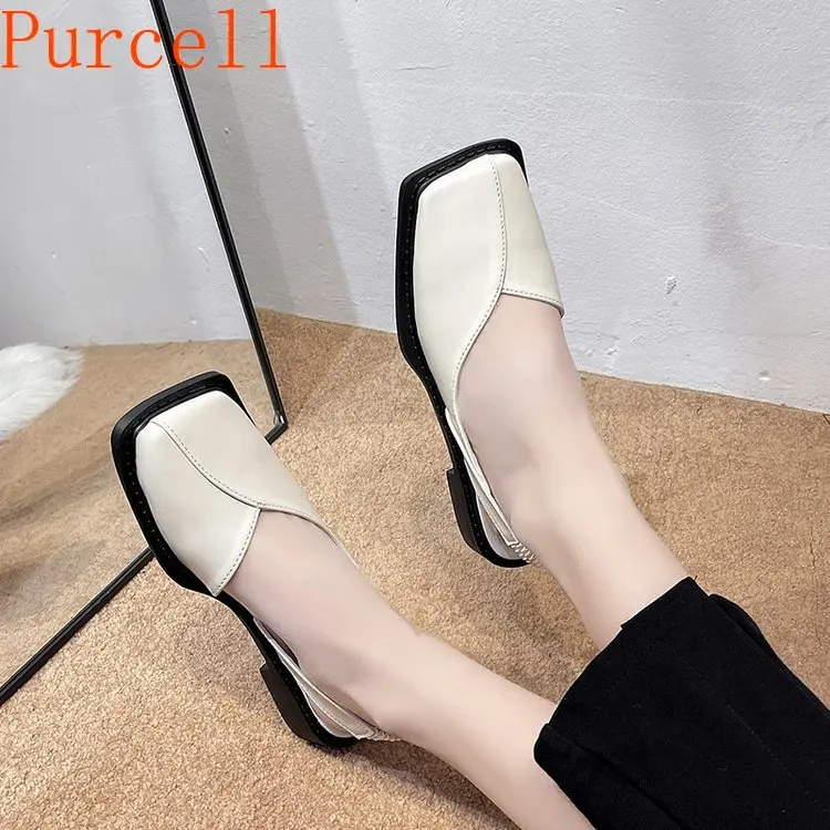 Women's new sandals fashion low heel shallow mouth summer package head sandals