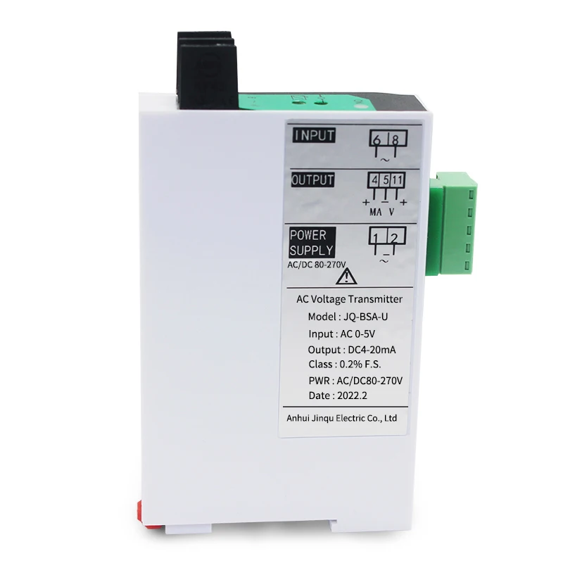 JQ-BSA-U AC 0-380V 465V Voltage Transmitter Photoelectric Isolation AC 0-1000V Voltage Transducer