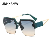 ladies new half frame sunglasses women fashion retro shade glasses uv400 eyeglasses gafas de sol mujer oculos de sol