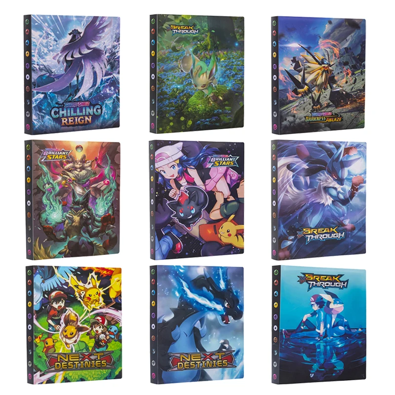 

240 Pokemon Rare Collection Photo Album Anime Character Battle Hobbies Baokemeng Pikachu Battle Card Children Games Hello Kitty