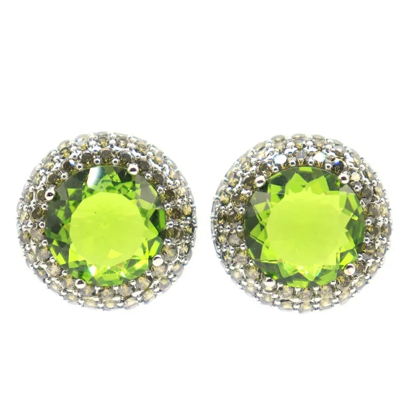 Женские серьги из серебра 925 пробы с голубым топазом морганитом и Рубином