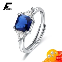 women ring accessories 925 silver jewelry with zircon gemstone ornament for wedding promise party open finger rings wholesale