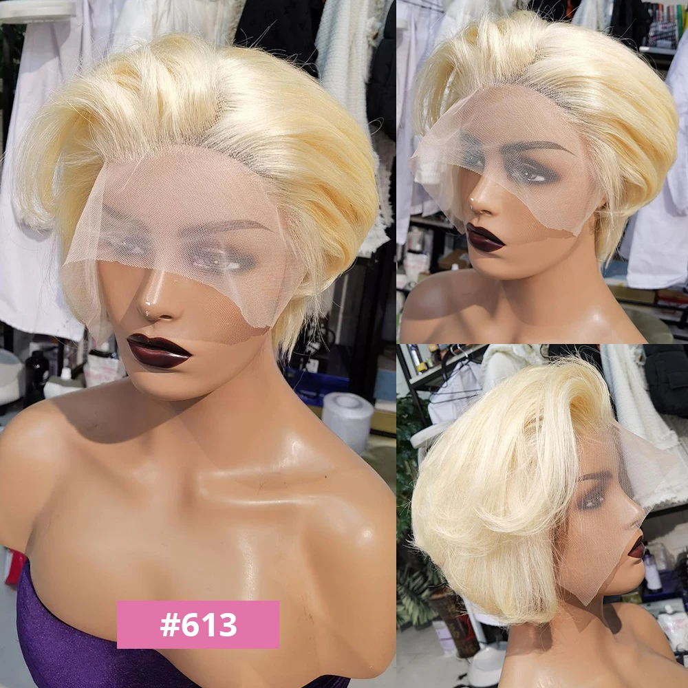 Парики из красных человеческих волос для женщин бразильские прямые парики с