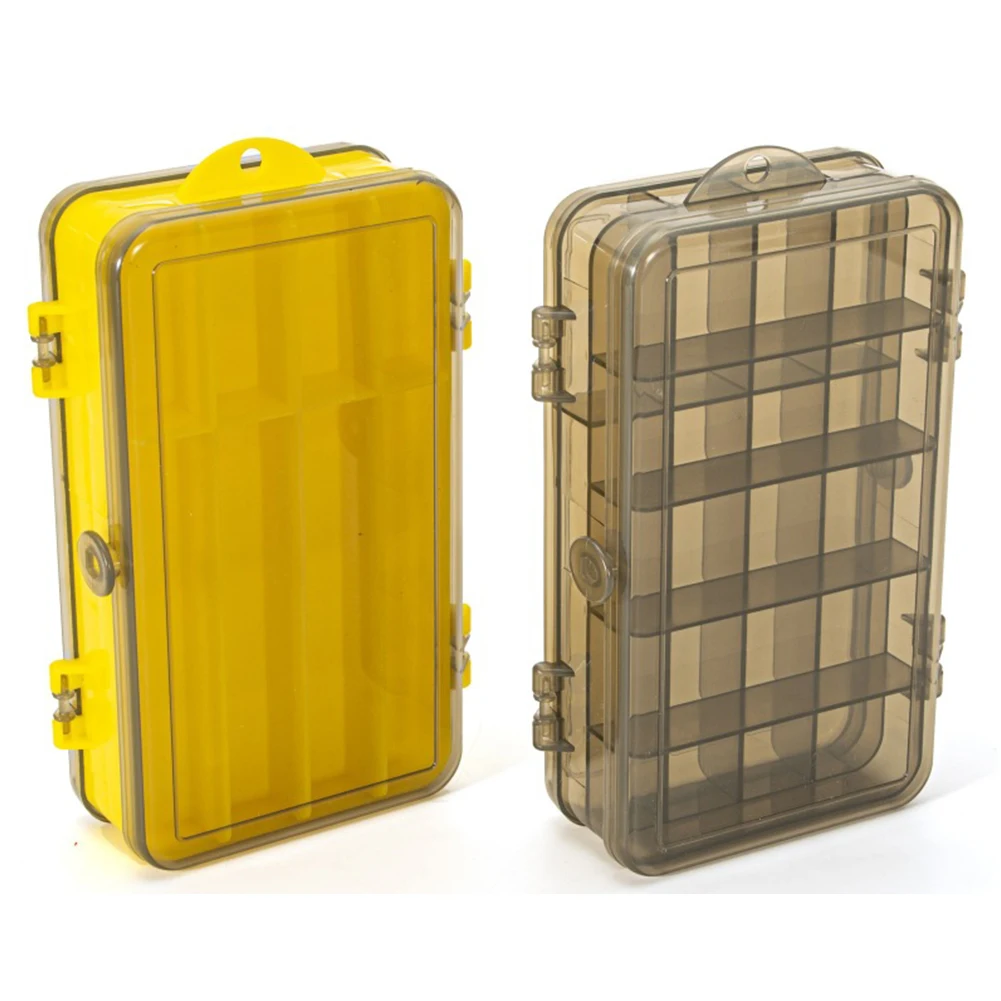 

Portable Double Sided Fishing Lure Bait Tackle Storage Box Fishing Accessories Opening Plastic Storage Box Bait Tackle Gear