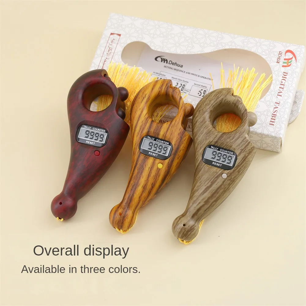 

Мерная кисточка, Розария, мусульманский Талли, молитва, медитация, электронный портативный счетчик для игрушки, подсветка Tasbih, ручной палец