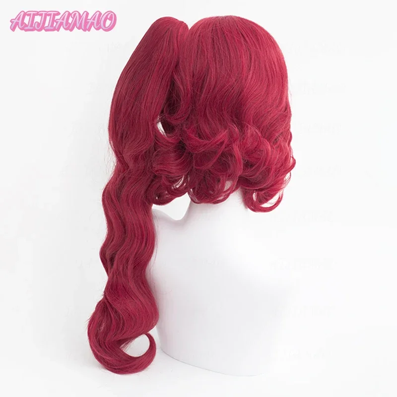 Парик для косплея Teruko Okura аниме Bungo Bungou бродячие собаки сезон 4 винно-красный зажим