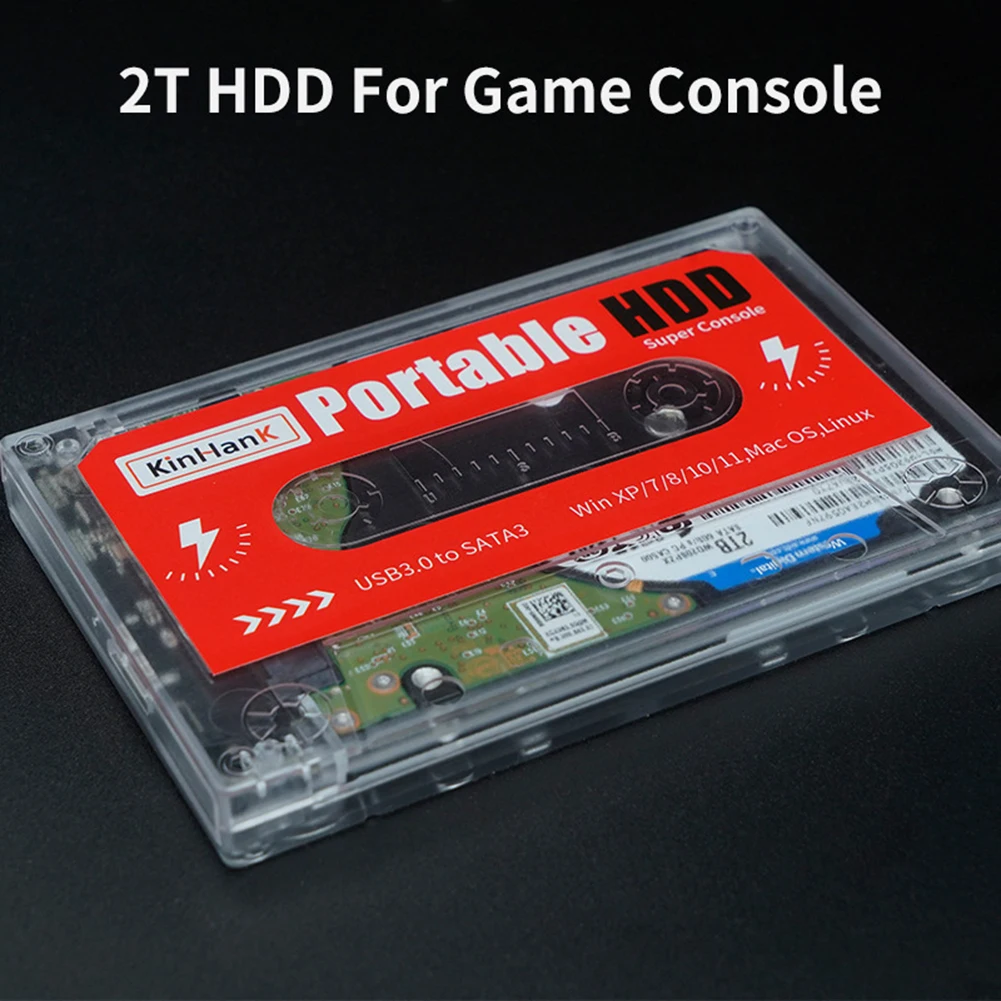 

2TB Portable Game HDD Sata 3.0 External Hard Drive Disk with 63000+ Games for PC/PS3/PS2/SS/WII/PS1/Dreamcast/N64/MAME