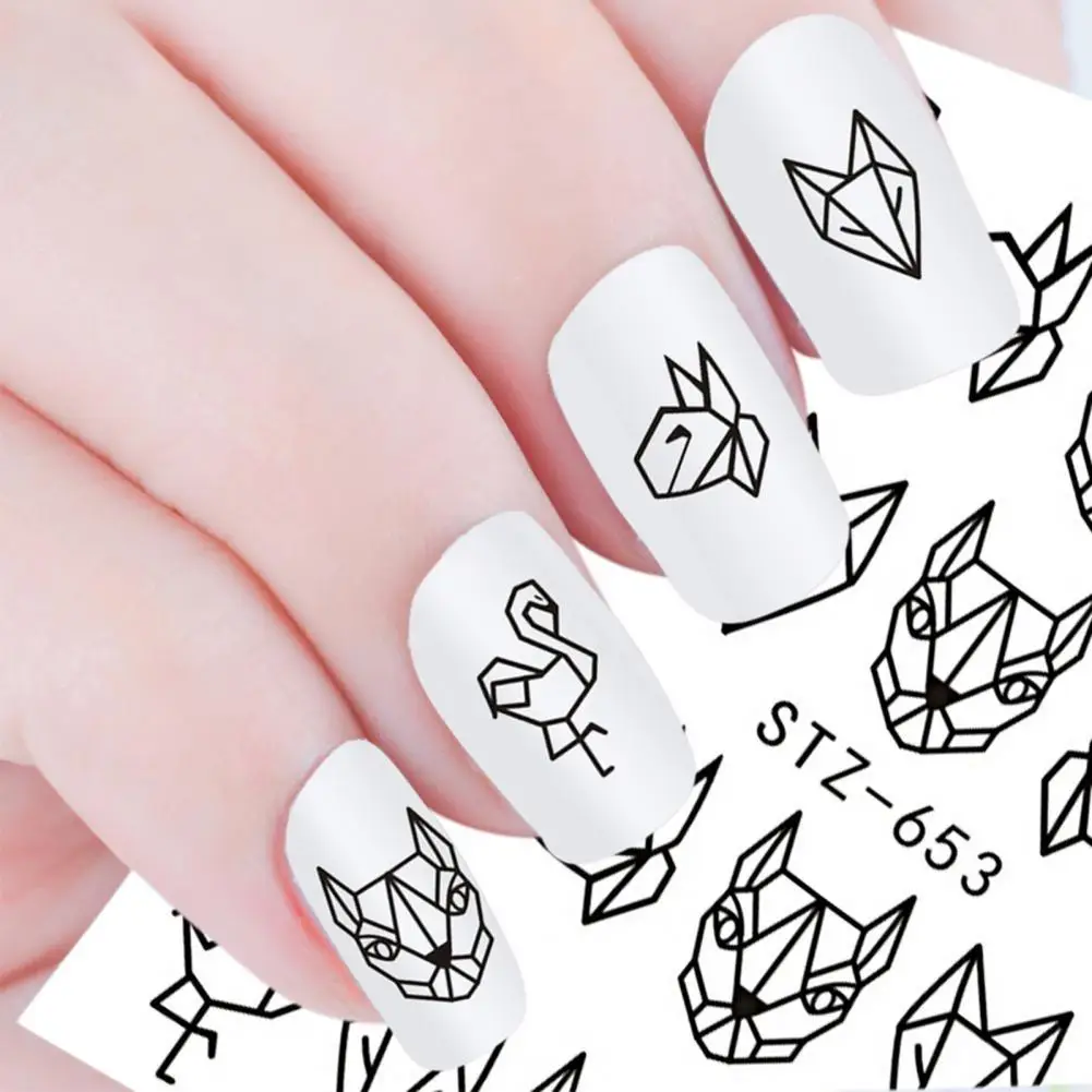 

Stickers Fashionable Sticker Manicure Nail Art DIY Animal Printed Cosmetic Accessory Decoration Design Nail наклейки на ногти