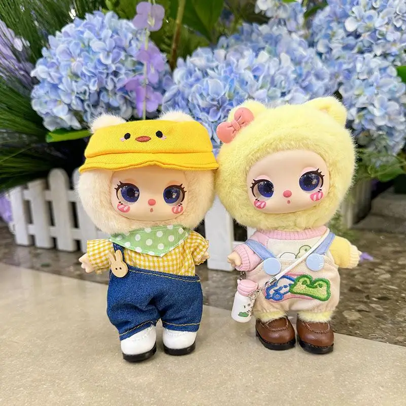 16 см мини-плюшевая кукла одежда аксессуары для Liila LUCKY CAT Idol маленький желтый
