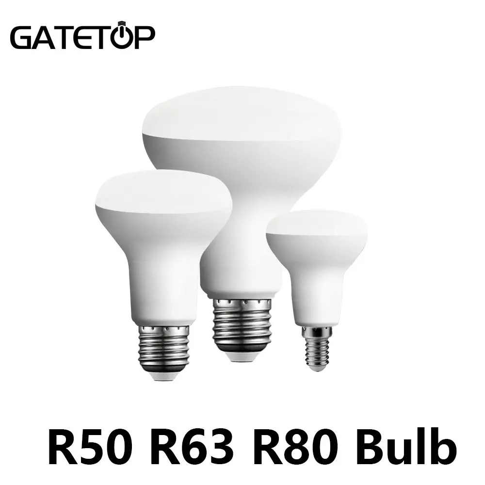 

1-10Pcs LED Energy Bulb E27 E14 Bath Lamp Mushroom R50 R63 R80 220V 6W 10W 12W Non Strobe Warm White Light In Line with ERP2.0