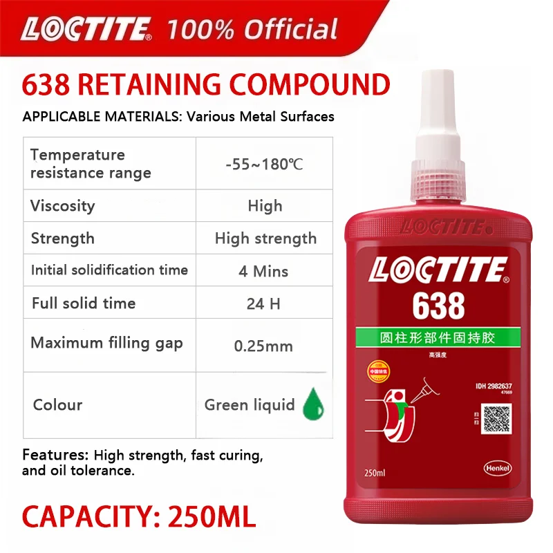 

Герметик Loctite 638 зеленый