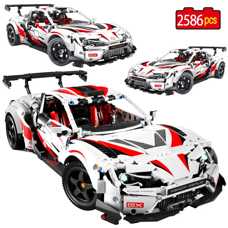 

2586pcs City Technical Racing Car Model Building Blocks Competition Speed Sports Vehicle Supercar Bricks Toys For Kids Gifts