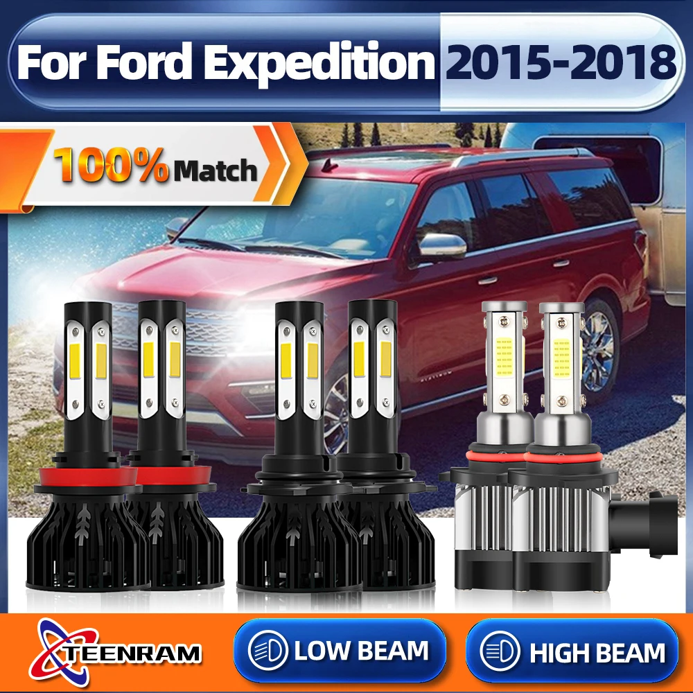 

Car Lights 60000LM H11 LED Lamp Car Headlight Bulbs 9005 HB3 Turbo LED Bulbs 12V 24V For Ford Expedition 2015 2016 2017 2018