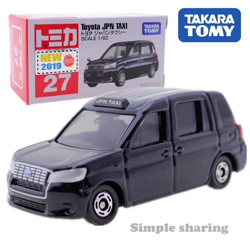 

Takara Tomy Tomica No.27 Toyota Japan Taxi 1/62 Funny Miniature Diecast Baby Car Model Kids Toys For Children