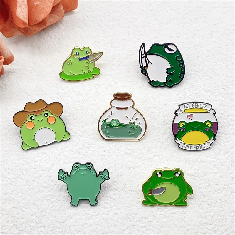 Забавная маленькая лягушка коллекция искусственная мультяшная Милая ковбойская