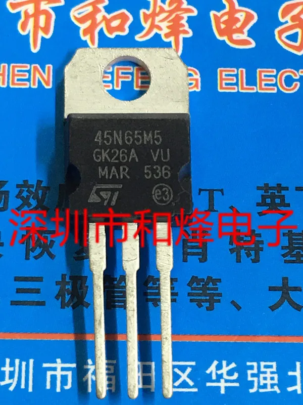 

10pcs 100% orginal new 45N65M5 STP45N65M5 TO-220