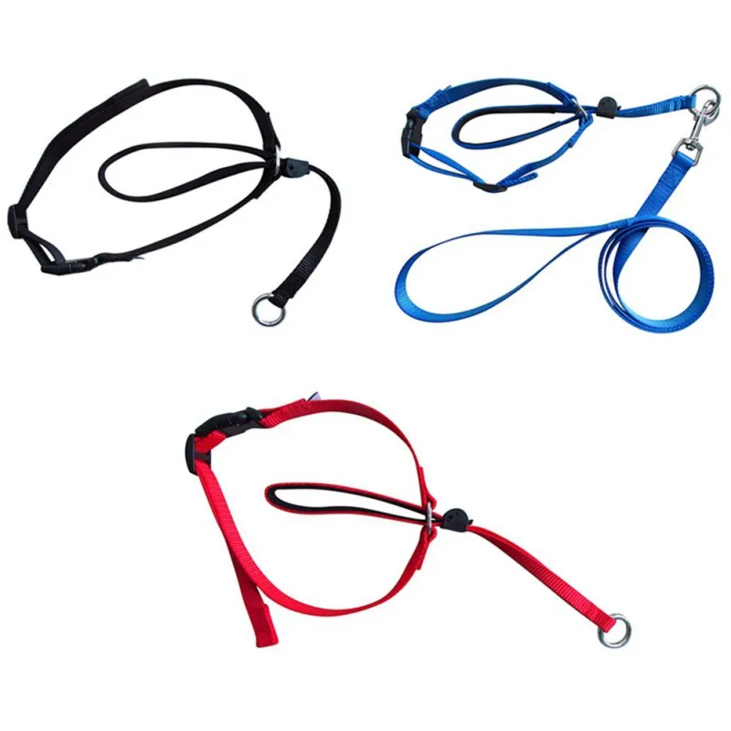 

Pet Mouth Cover Traction Adjustable Removable Easy to Wear Dog Leash Suit Multifunctional Durable Pet Outdoor Accessories