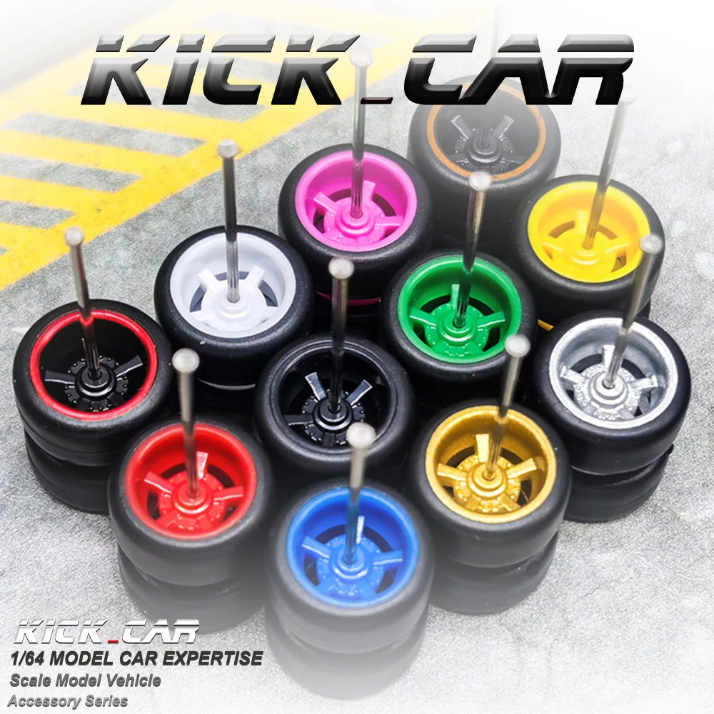 Фиксированные полимерные колеса масштаб 1/64 для моделей игрушечных автомобилей и