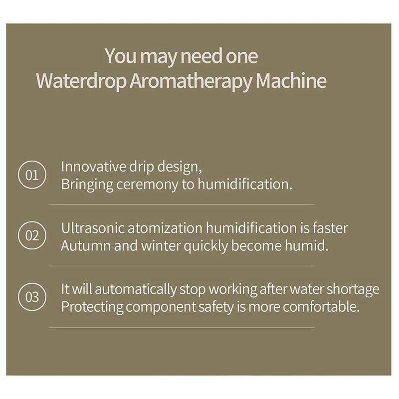 ГОРЯЧАЯ ПРОДАЖА капля дождя ароматерапия увлажнитель воздуха диффузор для офиса