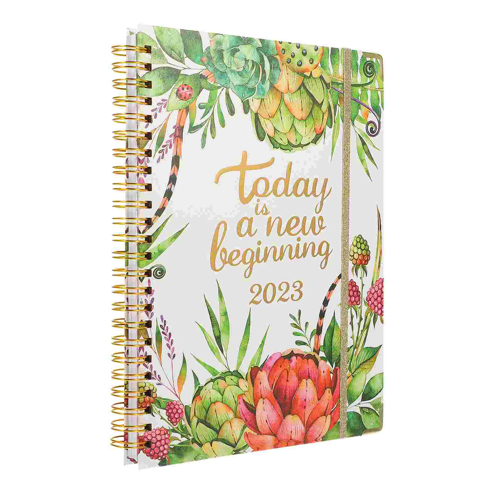 

Notebook Planner Notepad Schedule Journal Daily Academic Agenda English Spiral Wirebound Wired Office Book Dolist Time Recording