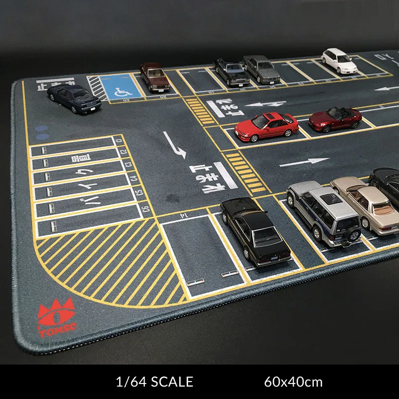 

1:64 Scale Underground Garage Large Parking Lot Mat For Diecast Alloy Car Model Vehicle Scene Display Toy Mouse Pad Scene Show