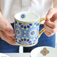 moroccan high end creative ceramic mug european style coffee cup milk water drinking tea party home drinkware decoration