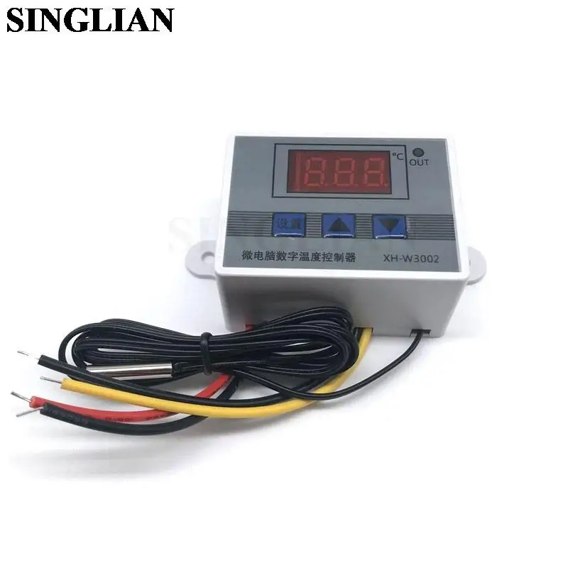 10 шт./лот XH-W3002 микрокомпьютер светодиодный цифровой регулятор температуры