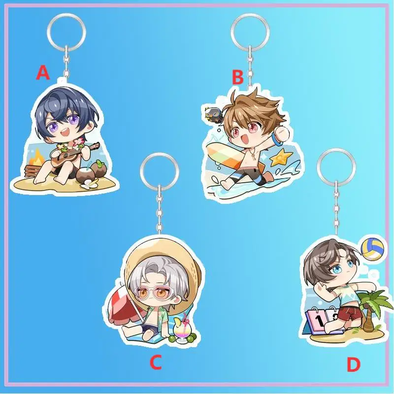 

Anime Keychain Tears of Themis Luke Pearce Vyn Richter Acrylic Keyring strap Figure hanging accessories 6cm