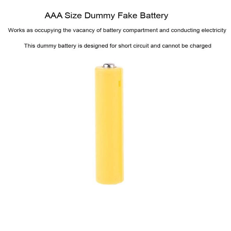 Universal No Power AAA AA Размер манекенка фальшивая батарея для раковины Plonkhorter Proguno (art.: 3920cff565202) - 3920cff565202