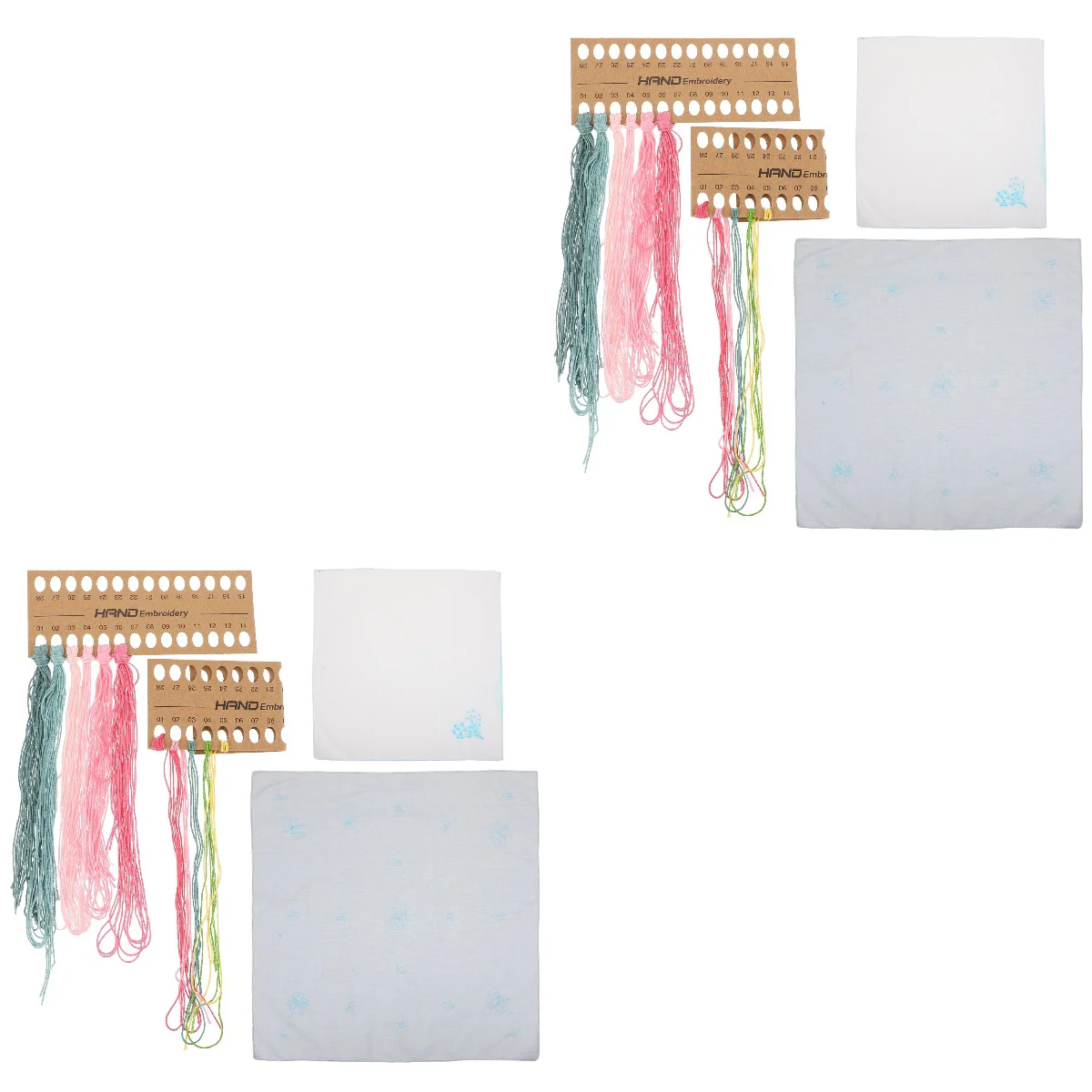

4 Sets Valentine DIY Embroidery Kits Embroidery Set DIY Embroidery Supplies