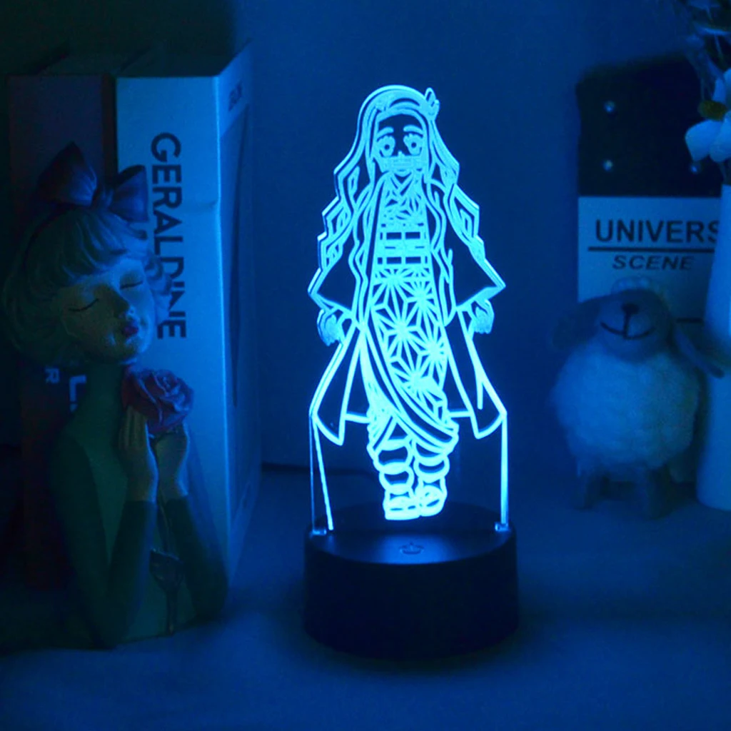 3D Аниме лампы рассекающий демонов светодиодный светильник Kimetsu No Yaiba Nezuko Kamado для