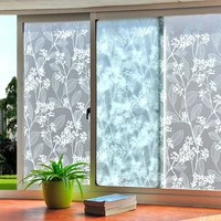 frosted self adhesive glass window sticker frosted window film stained glass decorative uv window sticker privacy home