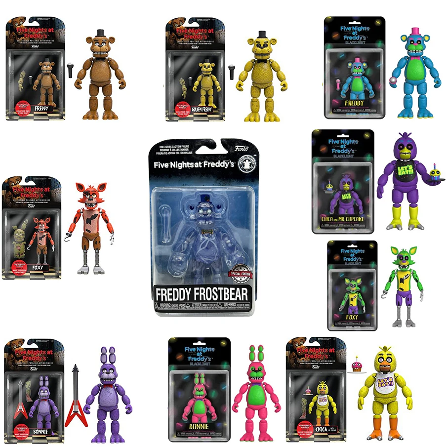 

15cm Bear Midnight Harem Five Nights Joint Movable Detachable Game Action Figure At Five Nights Security Breach Model Kids Toy