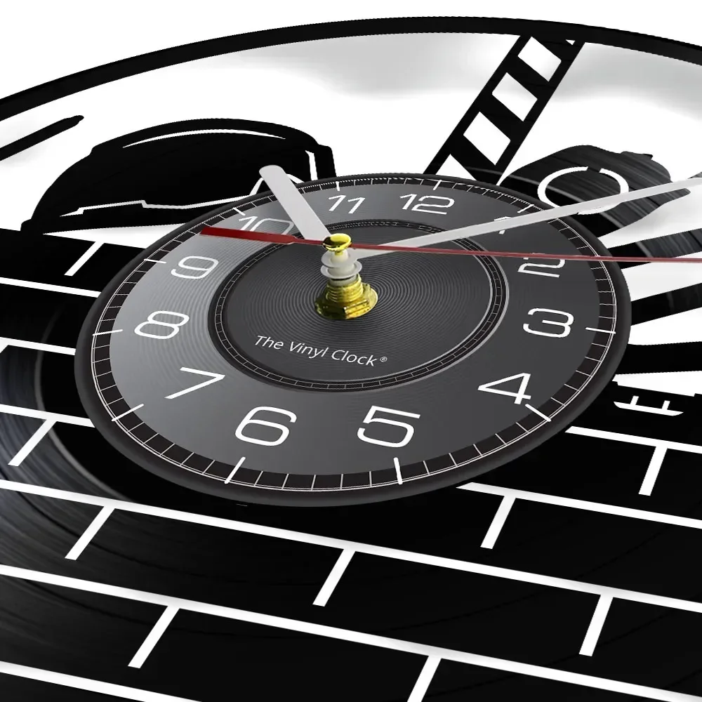 Инженерный пейзаж архитектура силуэт виниловая пластина настенные часы Srchitecture