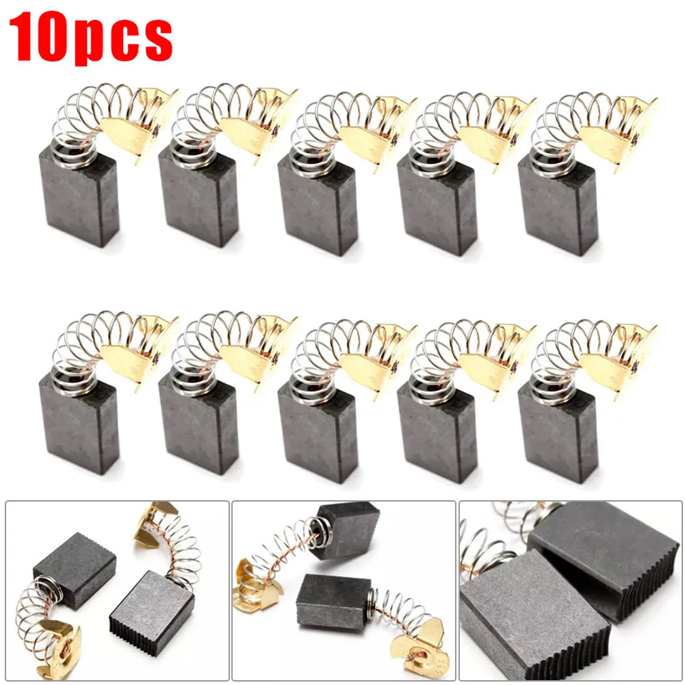 

10 Pcs Carbon Brushes 6.5mm X13.5mm X19.3/22.8mm For Dewalt DW362K DW364 DW384 Graphite Copper Motor Carbon Brushes Set