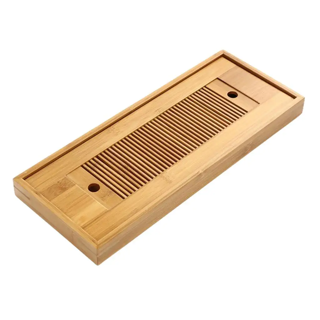 

1 Pc Bamboo Classic Reservoir Tea Tray Chinese Gongfu Tea Table Tray Large