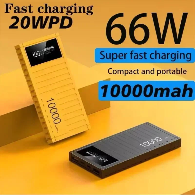 &quot2024 New Power Bank 10000mAh Ultra Thin Large Capacity Lightweight Fast Charging Durable Container Mobile Supply &quot