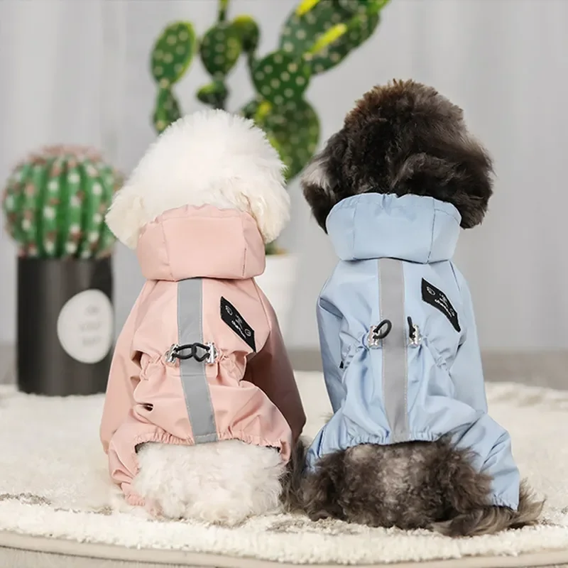 

Raincoat for Big Dogs Pet Small Large Dog Reflective Rain Coat Adjustable Jumpsuit Chihuahua Dog Jacket For Small Dogs