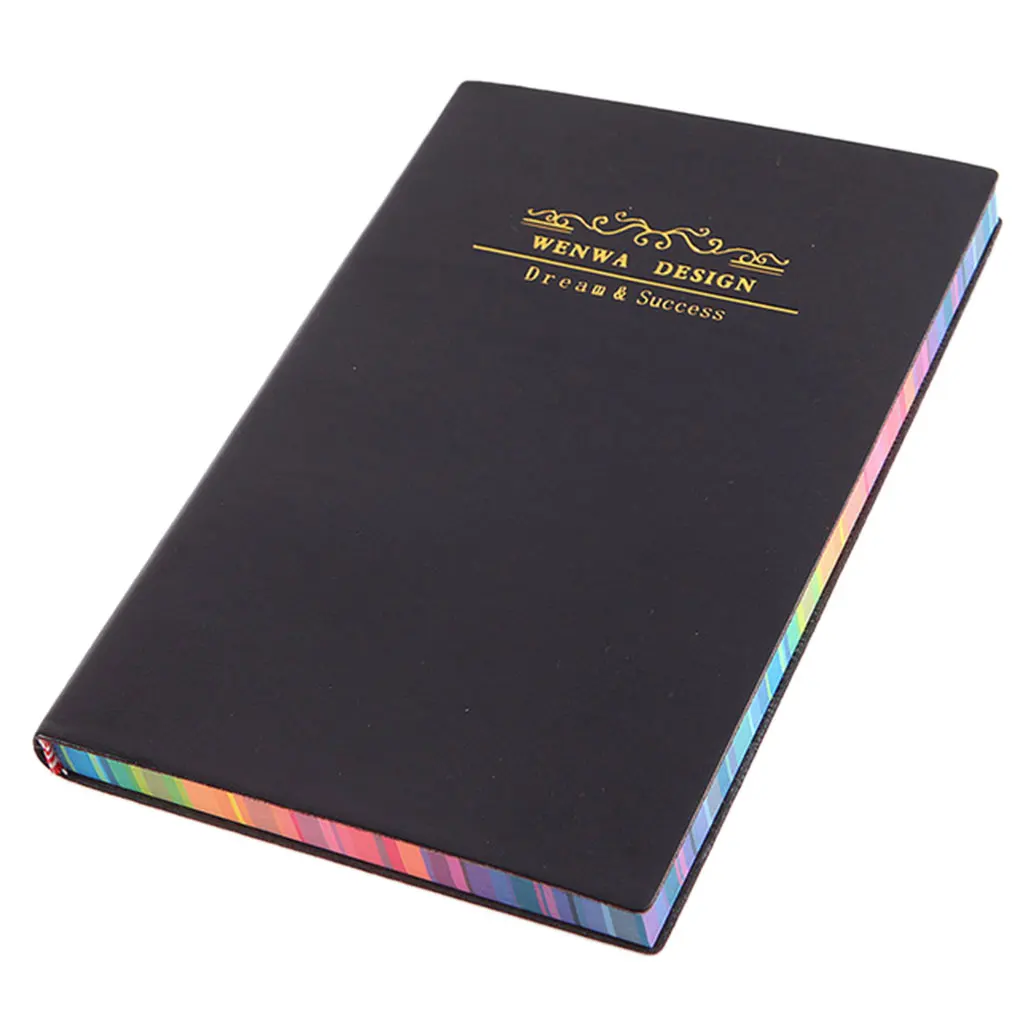 

Блокнот Rainbow Edge A5, кожаный ежедневник, Еженедельный планировщик, книга для управления временем, офис, школа, путешествия, бумажный блокнот